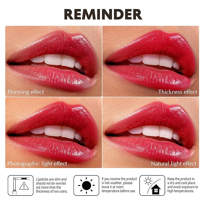 Depuplum Berry Red Lipstick for Women Moisture Lip Gloss Tinted Lip Balm Sheer Lipsticks for Mother's Day Nourishing Hydrate Glossy Lipstick for Dry Lips, DM101 Cranberry