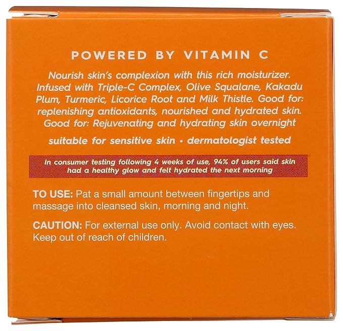 Avalon Organics Skin Moisturizer with Vitamin C, 1.7 Oz, Dermatologist Tested, Plant-Based Formula, Cruelty-Free