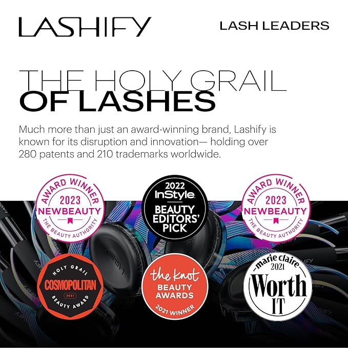 Lashify Curl 12mm Gossamer Eyelash Extensions Refill, Ash Color, DIY False Lashes for a Natural Look