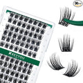 Lash Clusters 96pcs Individual Lashes Y08 D Curl 14mm Cluster Lashes KEYYOU Volume Wispy Lash Extension Soft&Comfortable Easy DIY at Home(Y08 D-14mm)