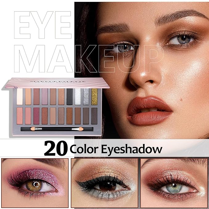 venshun Makeup Kit for Women Full Kit Makeup Sets for Teenagers Makeup Kits for Women Teen Girls Includes 20 Colors Eyeshadow Palette Foundation Make Up Set for Beginners