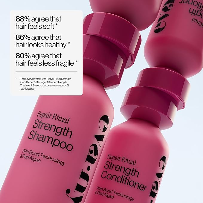 Eva NYC Ritual Repair Conditioner - Protect + Strengthen Dry, Damaged Hair with Bond Technology - Reduce Breakage - Color-Safe Formula with Red Algae - Orange Zest + Sage Scent - 10 fl oz