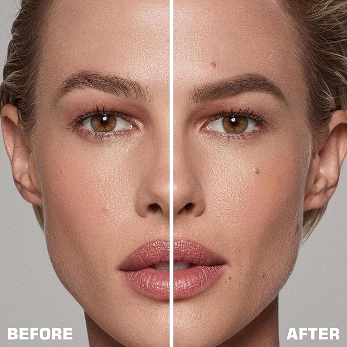 Eyebrow Gel - Peel Off Eyebrow Tint With Eyebrow Stencils, Long-lasting Brow Gel for Strong Hold & Natural Finish, Waterproof Eyebrow Makeup for Fuller & Defined Looking Brows (Gray Brown)