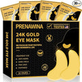 Under Eye Patches for Puffy Eyes Treatment 30 Pairs, 24K Gold Under Eye Masks for Dark Circles and Puffiness, Eye Gel Pads w/ Collagen, Sodium Hyaluronate, Rose Essence for Eye Bags Treatment