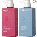 Medix 5.5 Retinol Cream + Collagen Cream Skincare Set Moisturizer Body & Face Lotion | Firming Body Lotion Set Reduces Look Of Sagging Skin, Cellulite, Sun Damage & Crepey Skin For Women, 2PC Bundle