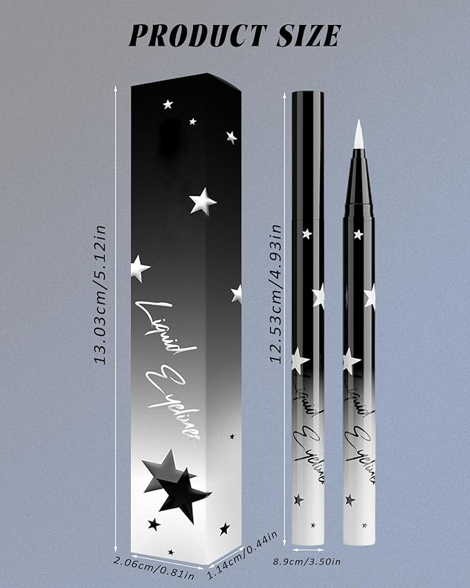 Colored Liquid Eyeliner Pen, Orange Waterproof Waterline Matte Eye Liner Pencil, High Pigmented Long Lasting Quick Drying Colorful Eyeliner Pencils for Women, Valentine’s Day Eye Makeup Gifts-04
