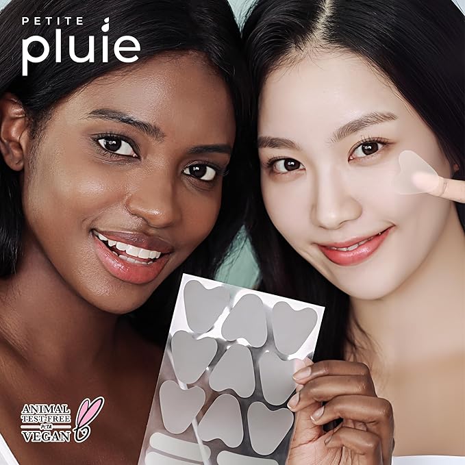 PETITE PLUIE Face Smoothing Wrinkle Patches (78 Count) | Overnight K-Beauty Anti Aging Skincare with Bakuchiol, Collagen & Peptides | For Frown Lines, Crow's Feet & Smile Lines | Made in Korea