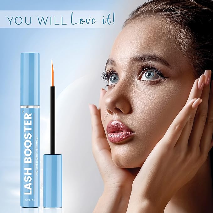 Lash Booster | Advanced Eyelash Growth Serum And Eyebrow Enhancer - Grow Longer Beautiful Eyelashes And Bold Eyebrows - Naturally Promotes Fuller, Thicker, Longer, Lashes & Brows