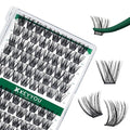 Lash Clusters 96pcs Individual Lashes Y01 D Curl 14mm Eyelash Clusters KEYYOU Volume Wispy Lash Extension Soft&Comfortable Easy DIY at Home(Y01,D-14mm)