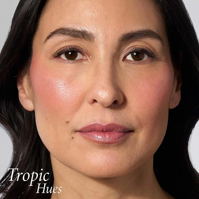LAURA GELLER NEW YORK Baked Blush-n-Brighten for Mature Skin - 02 Tropic Hues - Powder Blush Won't Settle into Fine Lines - Buildable Natural Finish – Longlasting Formula - Made in Italy