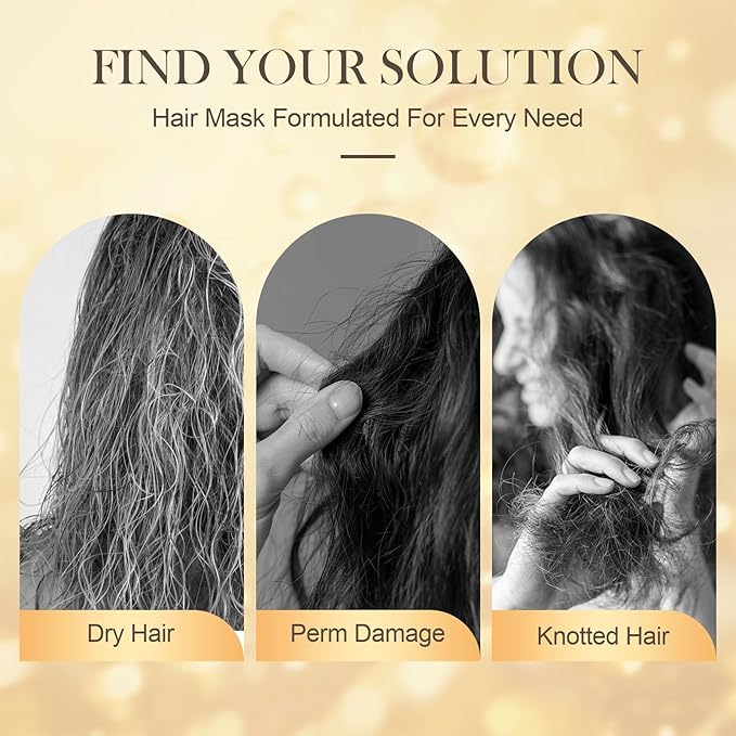 GES Hair Conditioner, Hair Conditioner, 1.2L, Deep Hair Conditioner, Professional Salon Treatment, Repairs Damage Hair Root, Hydrating Hair Mask, 2x120ML