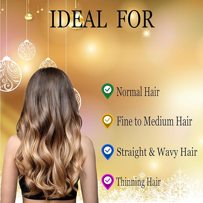 Hair Oil for Normal to Medium Hair - Weightless Scalp & Hair Serum with Rosemary, Biotin & 25+ Botanicals - Smooths Frizz, Soothes Scalp, Adds Shine for Thinning Hair - For Women & Men, 60ml