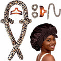 Heatless Hair Curler,Blowout Heatless Curls Overnight,No Heat Curling Rod Set with Satin Bonnet for Sleep in,5