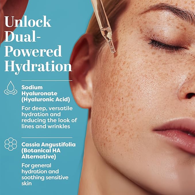 TruSkin Hyaluronic Acid Serum for Face - 7 Ultra-Hydrating Ingredients - Moisturizing & Plumping Facial Serum for Smooth, Healthy-Looking Skin, 2 Fl Oz