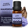 Park Scents Mansion Fragrance Oil – Theme Park Scented Essential Oils for Diffusers with Peony, Violet, Plum, Leather, Aged Wood, Amber, Musk, Vanilla – Made in USA, Home Aromatherapy Gifts (10ml)