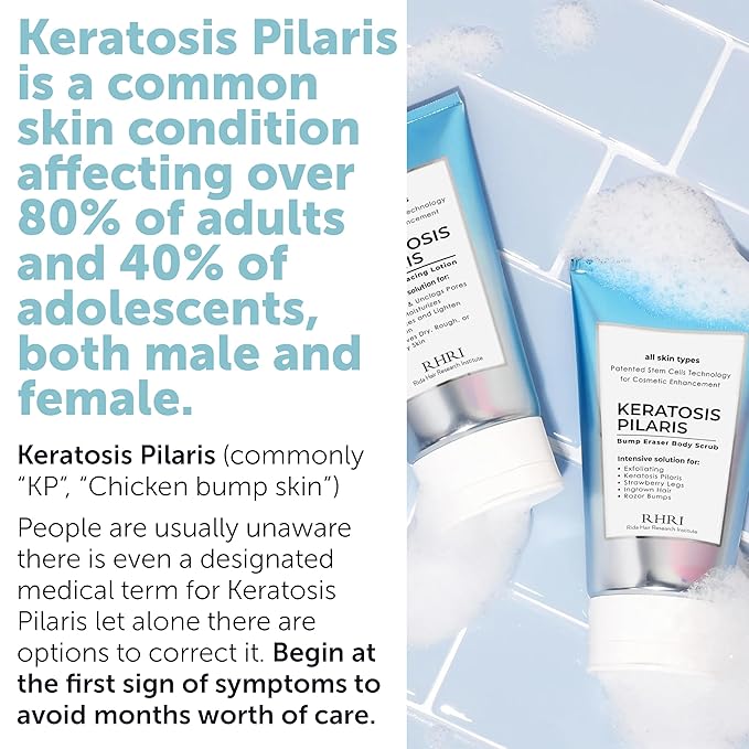 KP Bump Eraser Body Set with 10% AHA | Keratosis Pilaris Treatment | Keratosis Pilaris Lotion | Exfoliating Body Scrub | Ingrown Hair Treatment | Bundle Set for Bump, Strawberry Legs, Redness, Dryness