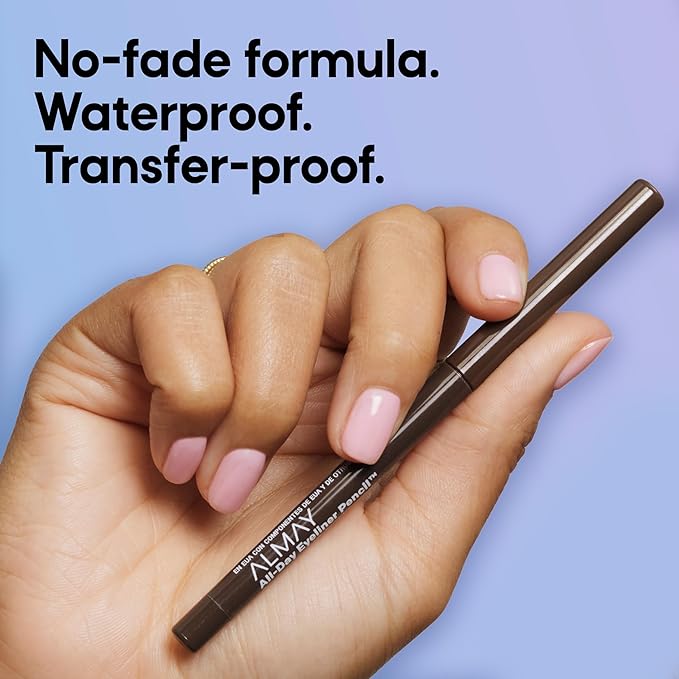 Almay All-Day Eyeliner Pencil, Hypoallergenic, Cruelty-Free, Oil-Free, Fragrance-Free, Ophthalmologist Tested, Long Wearing and Water Resistant (Packaging May Vary), 209 Black Raisin, 0.01 oz