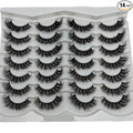 Short Fluffy Lashes Natural Look Strip Lashes Pack Wispy Cat Eye Lashes Pack D Curl False Strip Eyelashes
