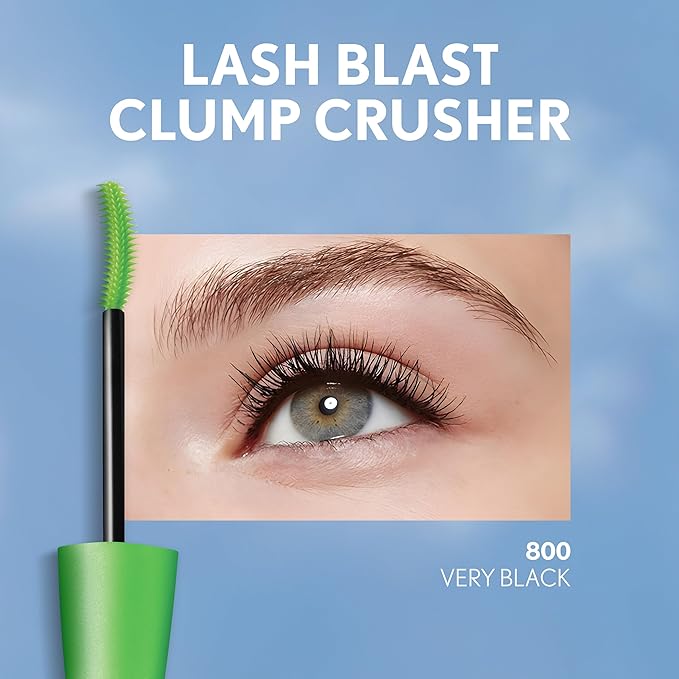 COVERGIRL Clump Crusher Mascara, 20X More Volume, Double Sided Brush, Long-Lasting Wear - 815 Brown (Pack of 1)