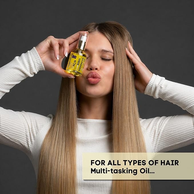 Magic Sleek Acai Oil 60 ml | Hair Serum | Maracuja & Buriti Oil | Hydrating & Nourishing | Frizz Control | Smooths, Softens & Shines | Repairs Damaged Hair | All Hair Types
