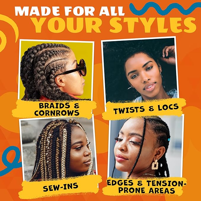 AllDay Locks Braid Oil - Spray On Hair Oil for Braid & Scalp Care, for Men and Women, Moisturizing and Strengthening Treatment, Hair Oil for Dry Scalp and Tension Relief - 8 oz Bottle