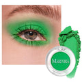 MAKI YIKA Forest Green Matte Single Eye Shadow Palette for Women Pigmented Green Eyeshadow Powder for Brown Eyes Color Stay Long Lasting Waterproof Eye Makeup Palette, #3