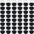 Chivao 48 Pieces Pirate Eye Patches for Kids Black Felt Pirate Captain Patches Bulk for Adults Single One Eye Role Playing Theme Party Cosplay Props Accessories