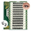 Lash Clusters 96pcs Eyelash Clusters D Curl 18-24MIX Cluster Lashes KEYYOU Volume Wispy Lash Extension Soft&Comfortable Easy DIY at Home(Y01,D-18-24MIX)