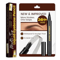 Eyebrow Pen, Waterproof Microblading Eyebrow Pencil, 4 Tip Precise Eye Brow Makeup Pen for Women to Effortlessly Create Hair Like Natural Brows, Non Dry Out and Last All Day MB02