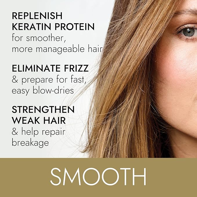 ion Keratin Smoothing Conditioner, Sulfate free, eliminates frizz and strengthens, 33.8 oz