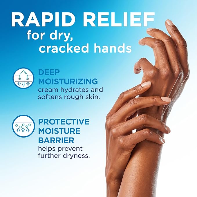 Flexitol Hand Balm Two Pack, Intensive Relief Cream for Dry, Cracked Hands, Non-Greasy Hydration, 2 oz Tube