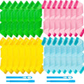 WILLBOND 28 Pieces Heatless Curlers No Heat Spiral Curls Hair Curlers Styling Kit with 2 Pieces Styling Hooks for Most Kinds of Hairstyles (Assorted Color, 20 cm)