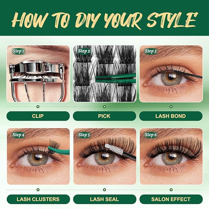 Lash Clusters,96 Pcs Cluster Lashes D Curl 8-18MIX DIY Lash Extensions Eyelash Clusters,KEYYOU Volume Wispy Individual Lashes Soft&Comfortable Easy DIY at Home(Y05,D-8-18MIX)