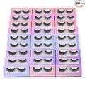 Mink Lashes MIX Fluffy 16mm Stirps Lash Volume False Eyelashes 27Pairs 8D Cat Eye Lashes D Curl Dramatic Soft Eyelash Long Lash Strips Lashes Pack That Look Like Extensions
