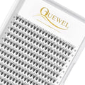 QUEWEL Cluster Lashes 240Pcs Individual Lash 20D 0.07D Curl 12mm Knot-Free Lash Extensions Clusters Lashes Soft&Natural False Eyelashes Individual DIY Eyelash Extension at Home(20D 0.07D 12)