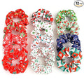 12Pcs Valentine's Hair Accessories for Women Teens Girls Kids, No Damage Satin Hair Scrunchies Red Green White Soft Hair Ties Thick/Thin Ponytail Holders, Party Holiday Stocking Stuffers Gift,BlueZOO