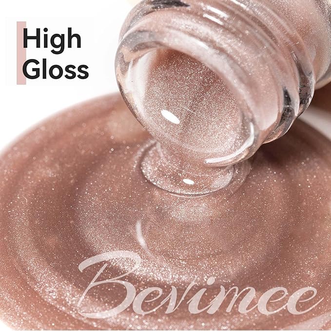 Nude Magnetic Cat Eye Gel Nail Polish Moonlight Nail Polish Smoothie Cateye UV Gel Polish with Magnetic Stick and Nail Lamp, 12ML