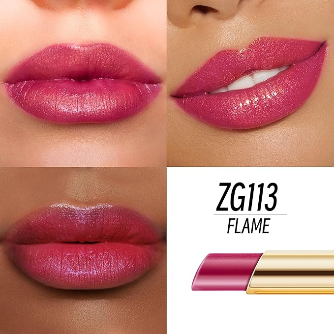 Depuplum Purple Red Lipstick Moisturizing for Women Shimmer Tinted Lip Balm Hydrate Nourish Mauve Lip Gloss Cruelty Free Lip Makeup, ZG113 Flame