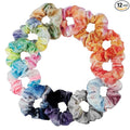 12 Pcs Scrunchies for Women, Tie Dye Velvet Scrunchies for Hair, Soft Elastic Hair Bands for Girls, Rainbow Colorful Ponytail Holder for Teens Favors(Rainbow Tie-Dye)