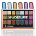 Profusion Cosmetics Wanderlust 21 Shades Eyeshadow Palette – Richly Pigmented Matte & Shimmer Finishes with Blending Brush, Long-Wearing, Travel-Friendly, Vegan & Cruelty-Free Makeup Set