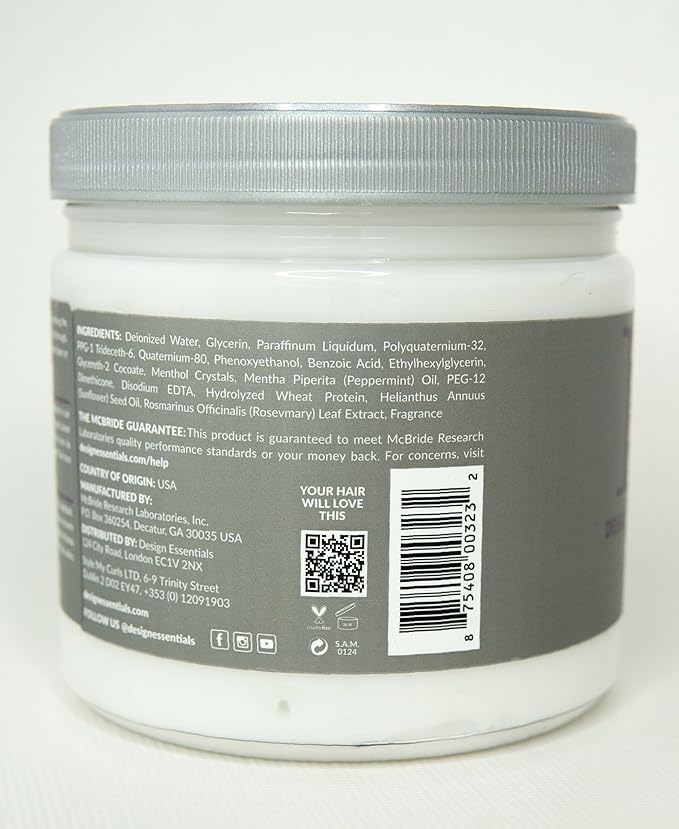Design Essentials Rosemary & Mint Stimulating Super Moisturizing Conditioner for Dry, Thick, or Brittle Hair; Sulfate-Free, Stimulates Scalp, Moisturizes Hair, 32 Oz