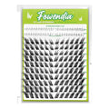 Fowendia Fox Cat Eye Lashes D Curly Lash Clusters 8-18mm Manga DIY Lash Extension 0.3mm Wispy Individual Cluster Eyelash Extensions, Fairy Fox