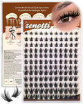 Manga Lash Clusters with Spikes Wispy Eyelash Clusters Anime Spiky Individual Lashes Natural Look Volume Cluster Eyelash Extensions Fairy Eyelash Clusters DIY Lash Extension C Curly 8-16mm by zenotti