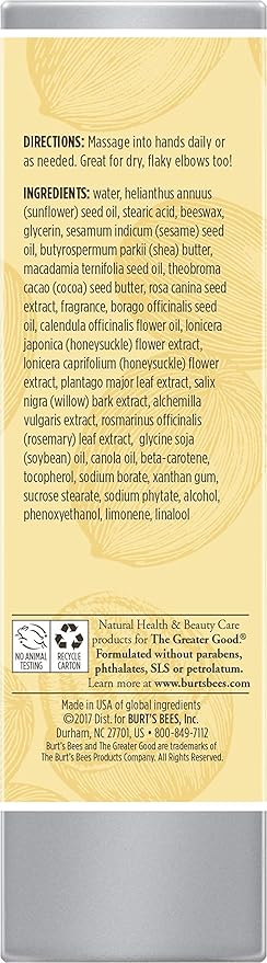 Burt's Bees Shea Butter Hand Repair Cream, 3.2 Oz (Pack of 3)