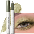 Golden Olive Shimmer Eyeshadow Stick, Cream Eye Shadow Stick Waterproof Long Lasting Multi-Use Eyeliner Pencil, Smooth Blendable High Pigmented Eye Crayon Defines & Lines Eyes for Bold Looks