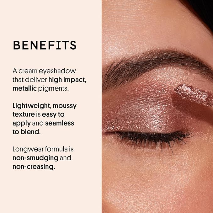 Winky Lux Chandelier Shimmer Cream Eyeshadow - Liquid Glitter Eyeshadow, Long Lasting Crease Free, One Swipe Coverage and Sparkle, Gold, Bottle Pop