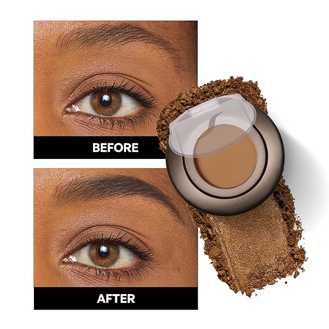 SORMÉ Smudge Proof Long Lasting Eye brow Powder for Women - Always Perfect Brows with Brush and 3 Shaping Eyebrow Stencils (Fine, Medium, Full) - Finest Color Pigment Eyebrow Filler - Medium Brown