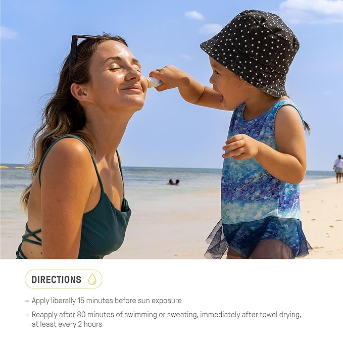 Raw Elements Baby & Kids SPF 30 Organic Sunscreen Stick, Non-Nano Zinc Oxide, Reef-Safe, Cruelty-Free, Gluten & Nut Free, Zero Waste Tube, Travel Sunblock 1.0 oz