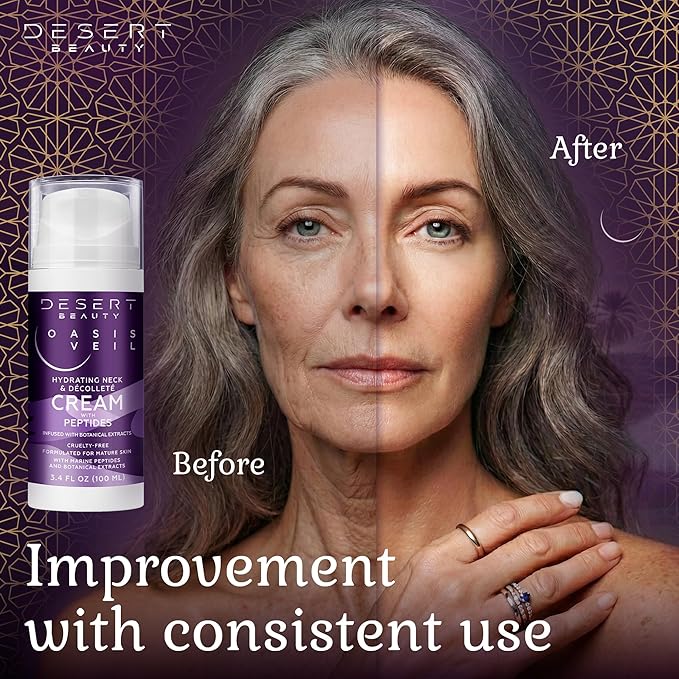 Neck Firming Cream - Tightening and Lifting Formula - Peptides, Collagen, Hyaluronic Acid - Neck Cream for Women Over 50-3.38 fl oz