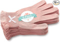 Evridwear Beauty Cotton Gloves with Touchscreen Fingers for SPA, Eczema, Dry Hands, Hand Care, Day and Night Moisturizing, 3 Sizes in Feather or Light Weight(6 Pair XS, Feather Weight Pink Color)